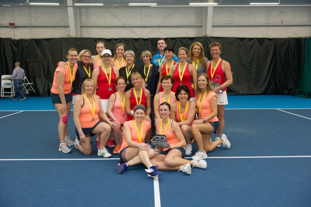 Montreal women’s tennis league women who love to compete