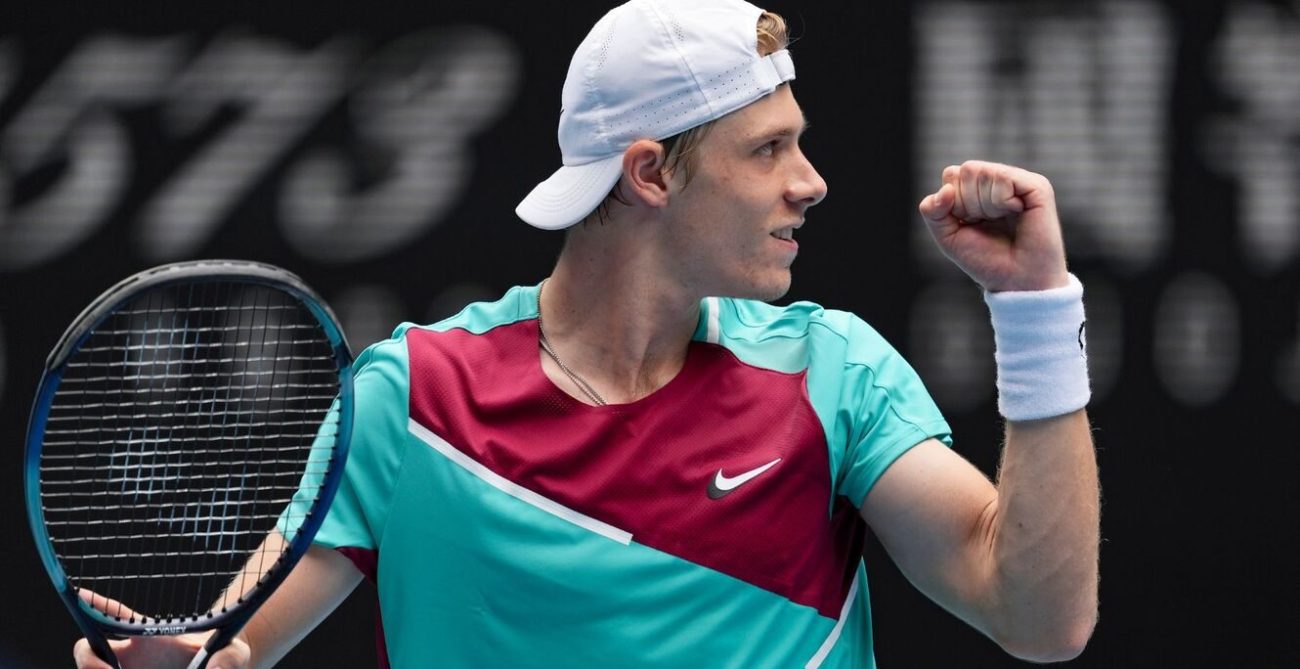 Denis Shapovalov pumps his fist