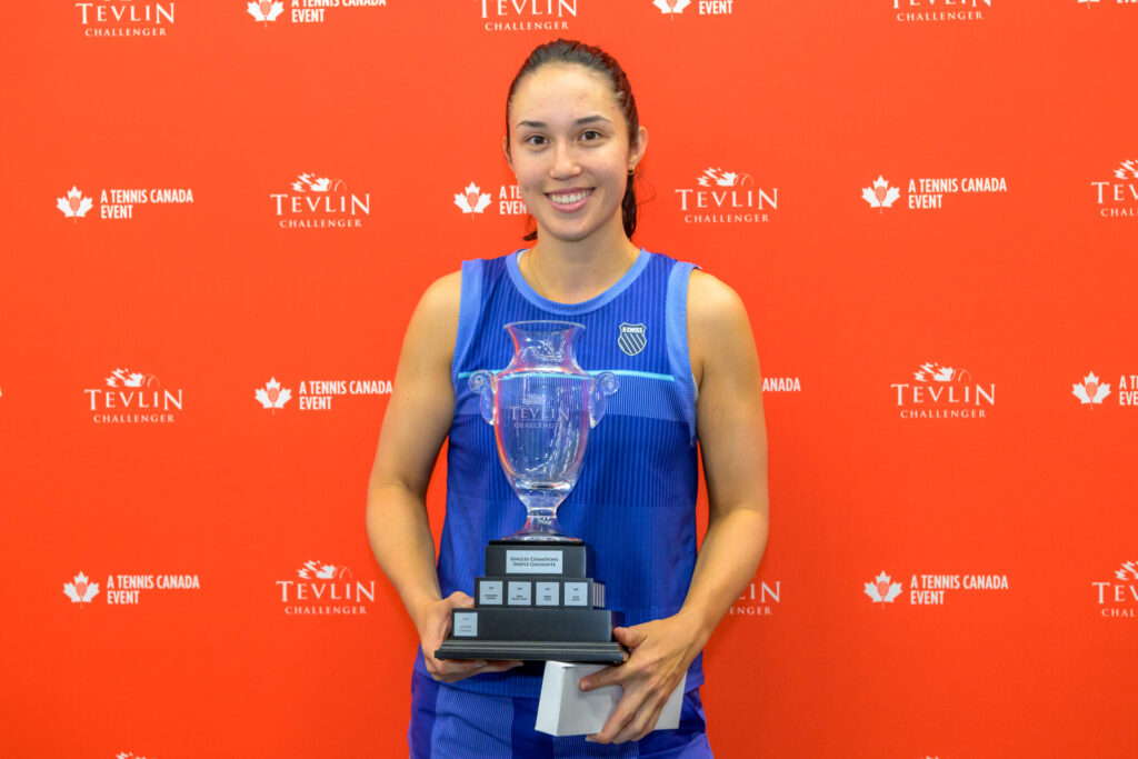 Louisa Chirico trophy post 2024 Tevlin Challenger