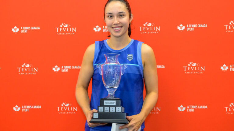 Louisa Chirico trophy post 2024 Tevlin Challenger