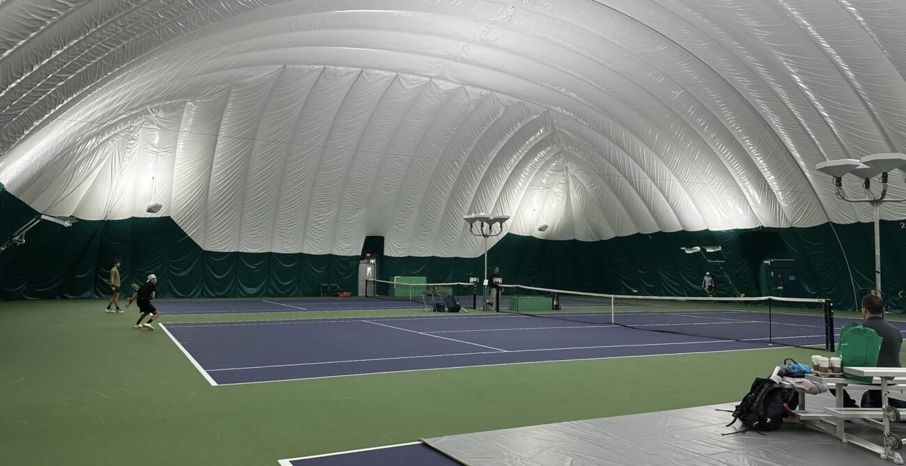 Indoor Courts at the Oak Bay Recreation Centre, which hosted with final Canadian ITF Masters event of 2024 in Victoria, BC.