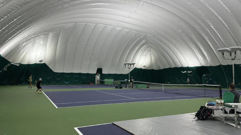 Indoor Courts at the Oak Bay Recreation Centre, which hosted with final Canadian ITF Masters event of 2024 in Victoria, BC.