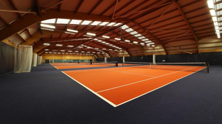 The courts at the David Lloyd Club of Glasgow, which hosted an ITF Masters event last month won by Canada's Keith Porter.