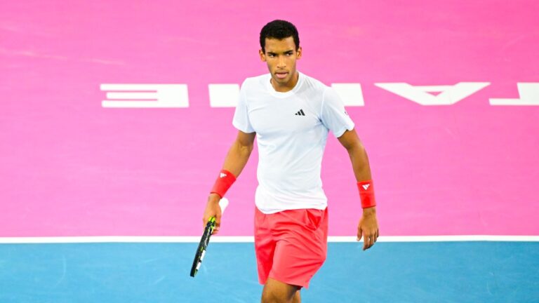 Felix Auger-Aliassime walked across the court in Montpellier, where he reached his second final of 2025.